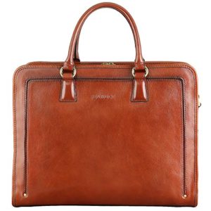 Banuce Full Grains Italian Leather Briefcase for Women