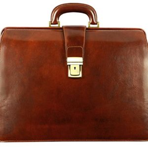 Leather Lawyer Briefcase for Men and Women