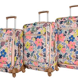 Lily Bloom Designer Pattern Collection 3 Piece Luggage Set