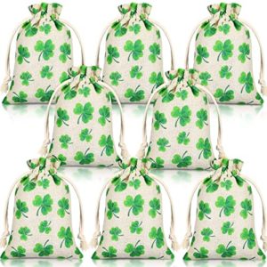 St.Patrick's Drawstring Lucky Shamrock Treat Bags