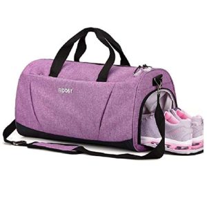 Sports Gym Bag with Wet Pocket & Shoes Compartment