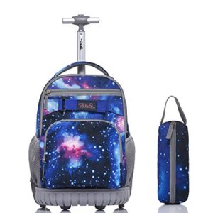 Tilami Rolling Backpack 18 Inch with Pencil Case