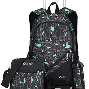 Meetbelify 3pcs Kids Rolling Backpacks Luggage
