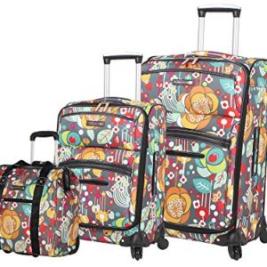 Lily Bloom Luggage 3 Piece Softside Spinner