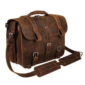 Backpack Leather Messenger Bag 17'' Laptop