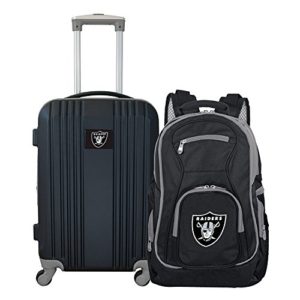 Denco NFL Oakland Raiders 2-Piece Luggage Set