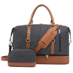 Women Overnight Bag with Shoe Compartment Travel Bag