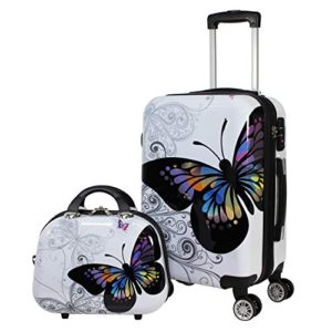 World Traveler Black and White Butterfly 2-Piece