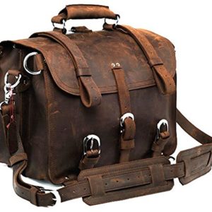 Full Grain Laptop Briefcase Shoulder Bag