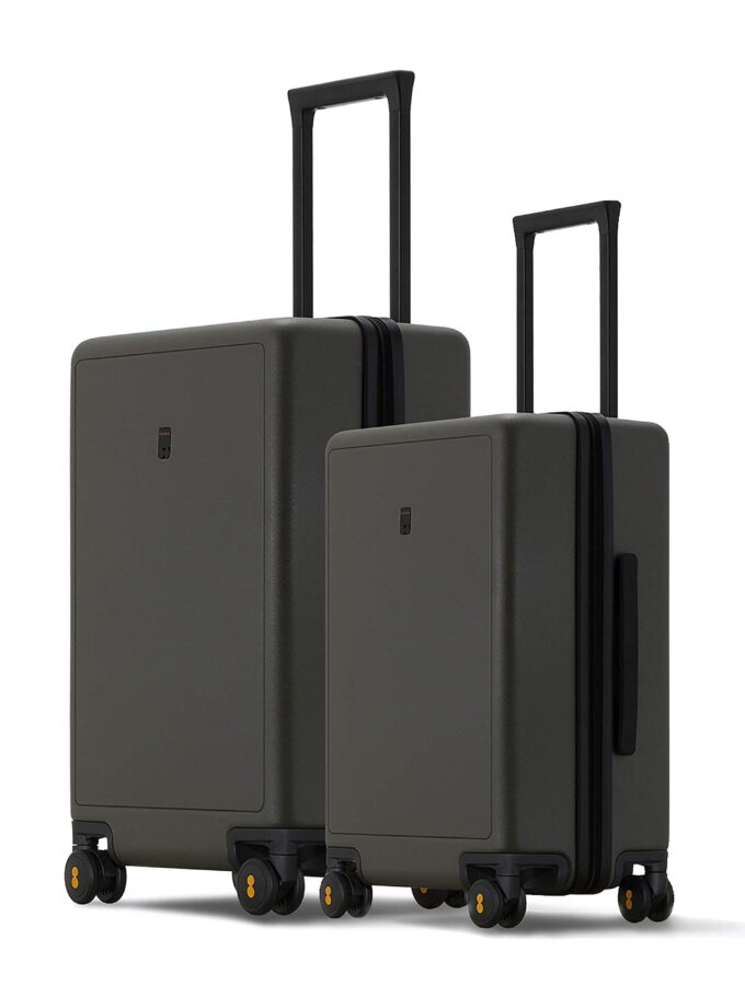 LEVEL8 Elegance Luggage Set, PC Matte Hardshell Suitcases