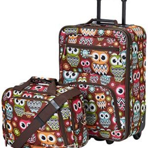 Rockland Fashion Softside Upright Luggage Set