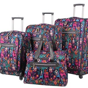 Lily Bloom Luggage Set 4 Piece Suitcase Collection