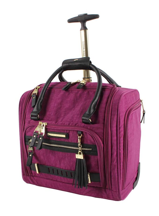 Steve Madden Luggage Wheeled Suitcase Under Seat Bag