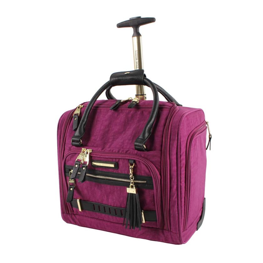 Steve Madden Luggage Wheeled Suitcase Under Seat Bag