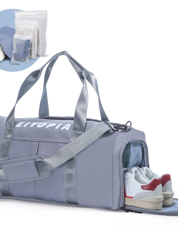 Eitopia Travel Duffle with Wet Pocket & Shoe Compartment