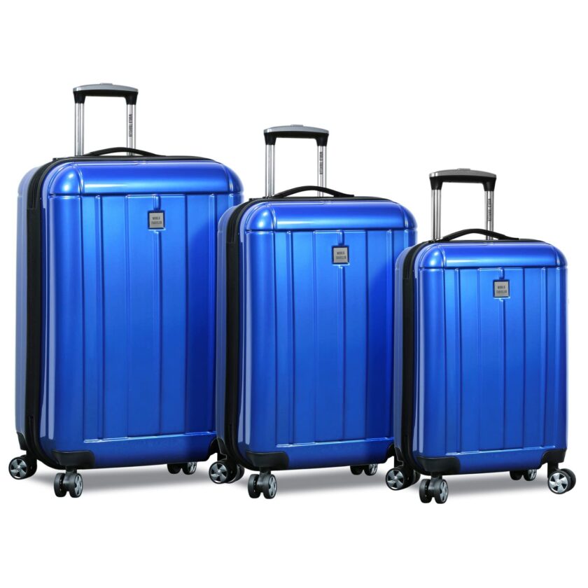 World Traveler Contour Hardside 3-Piece Spinner Luggage Set