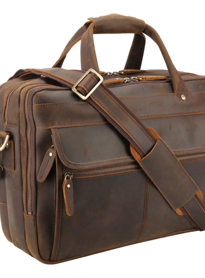 Leather Laptop Business Briefcase
