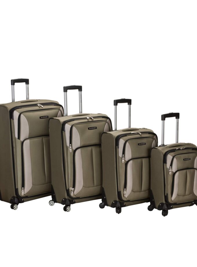 Rockland Impact Softside Spinner Wheel Luggage Set