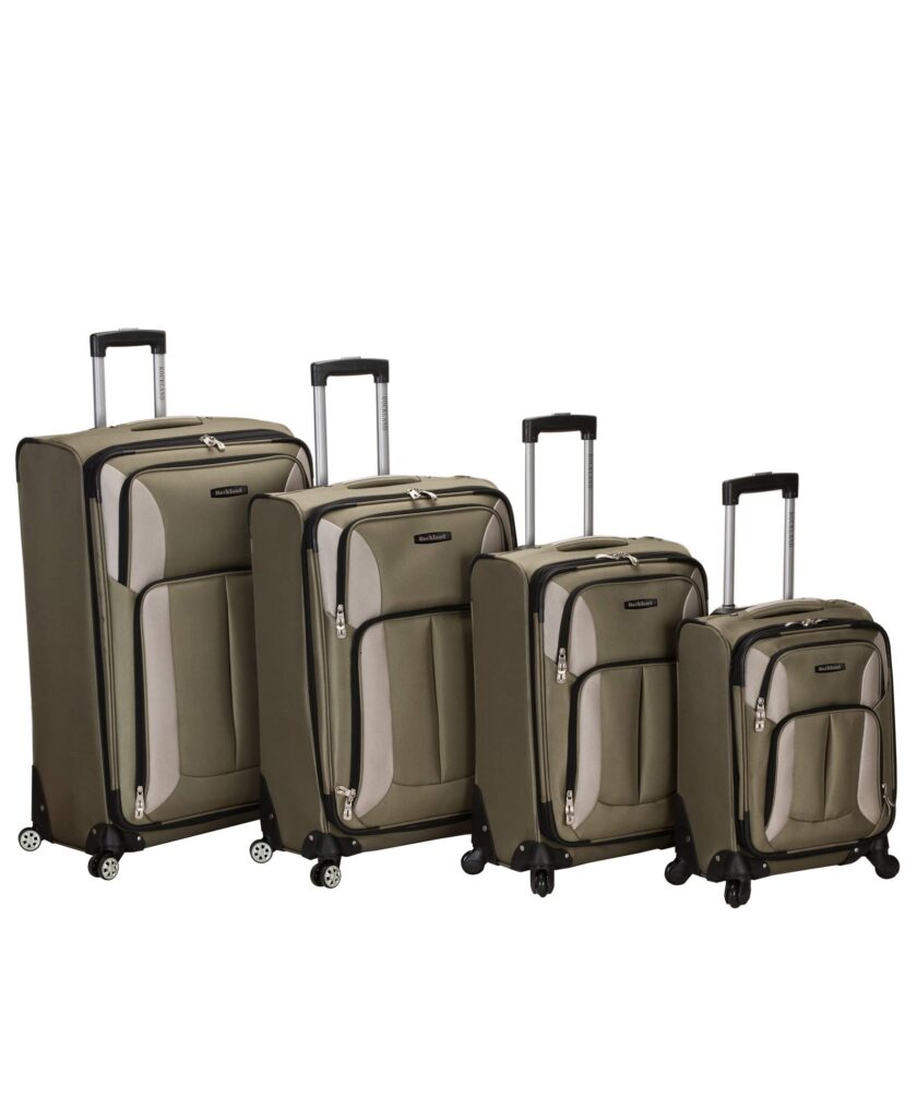 Rockland Impact Softside Spinner Wheel Luggage Set