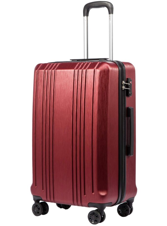 Coolife Luggage Suitcase PC+ABS with TSA Lock