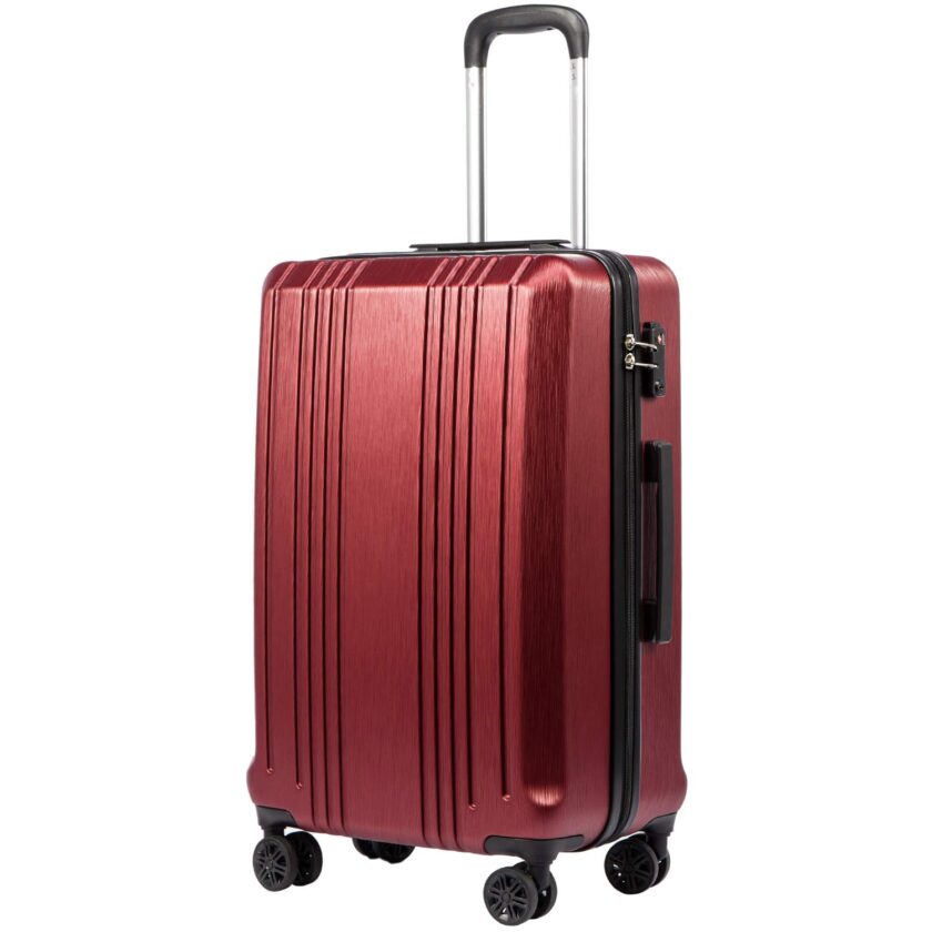 Coolife Luggage Suitcase PC+ABS with TSA Lock