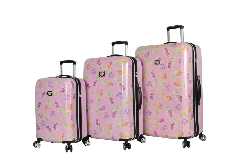 Betsey Johnson 3 Piece Set Checked Luggage