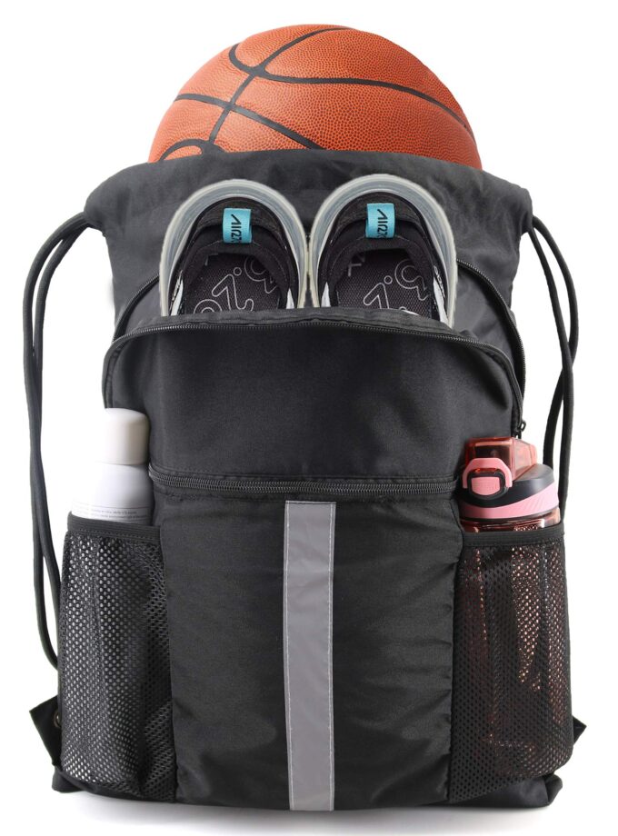 BeeGreen Drawstring Backpack Bag with Shoe Compartment