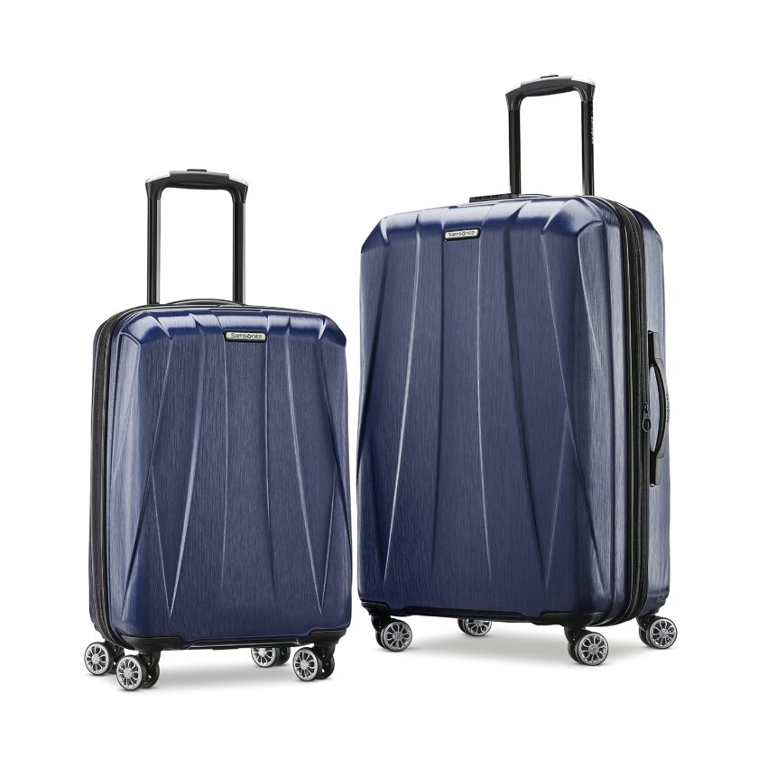 True Navy Expandable Luggage with Spinner Wheels