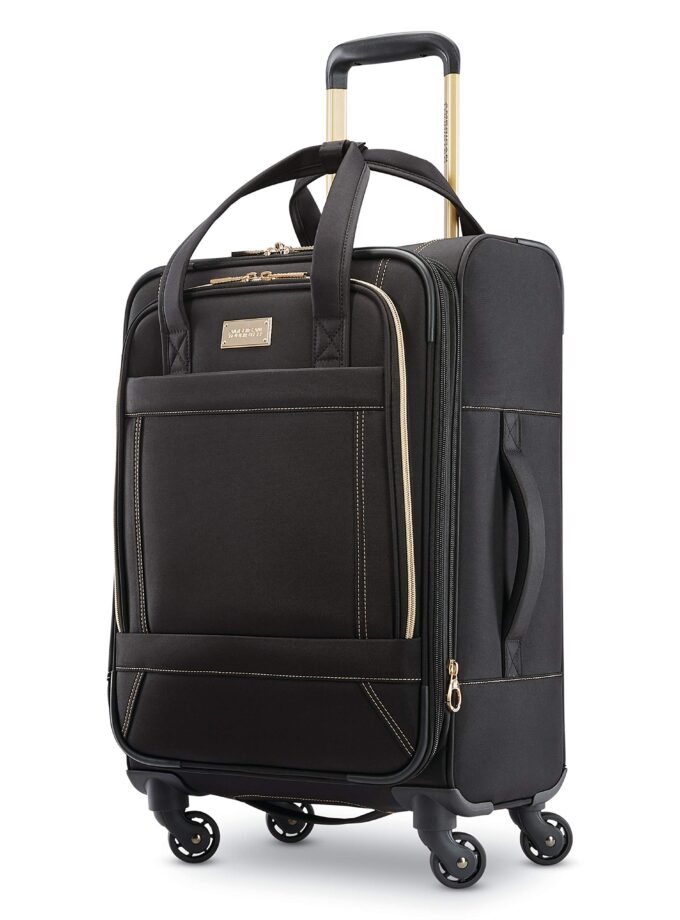 Black Softside Luggage with Spinner Wheels