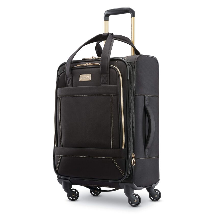 Black Softside Luggage with Spinner Wheels