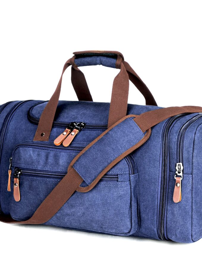 Blue 50L Travel Duffel Bags Carry on Bag