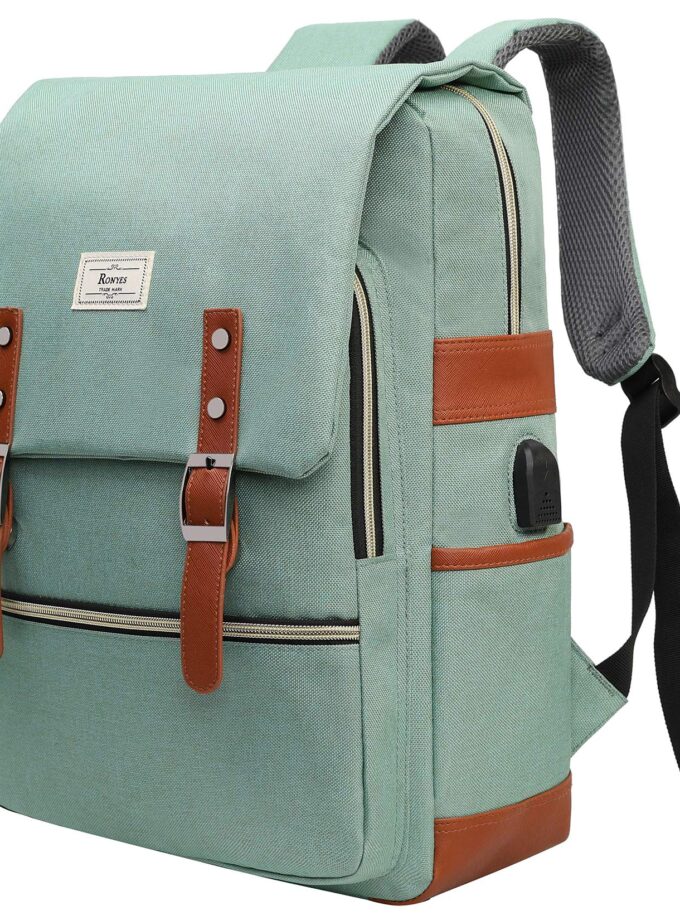 Ronyes Vintage Laptop Backpack for Women Men