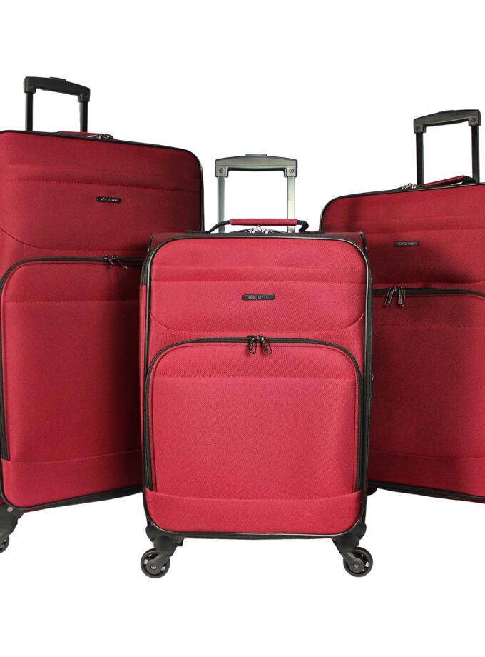 Dejuno Lisbon 3-Piece Lightweight Expandable Spinner Luggage Set