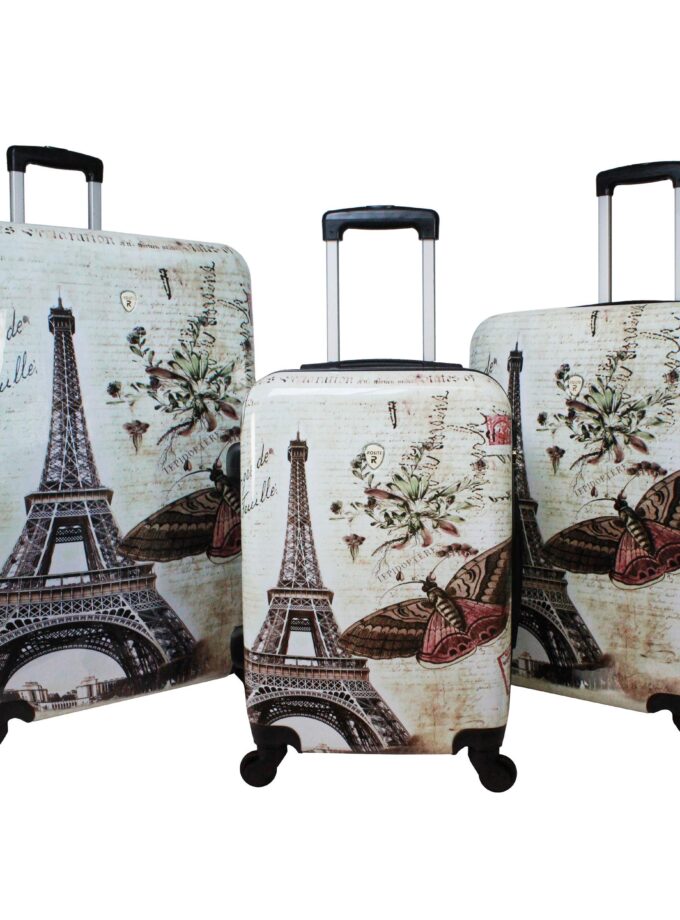 World Traveler Destinations 3-Piece Hardside Spinner Luggage Set