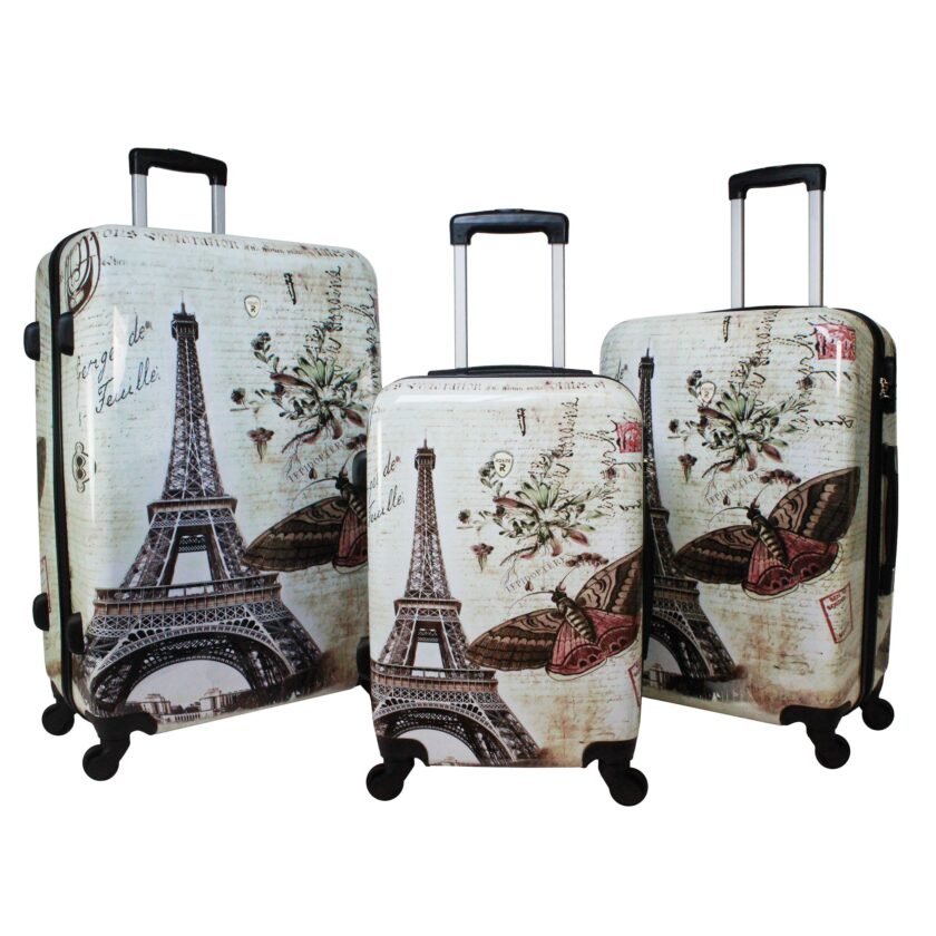 World Traveler Destinations 3-Piece Hardside Spinner Luggage Set