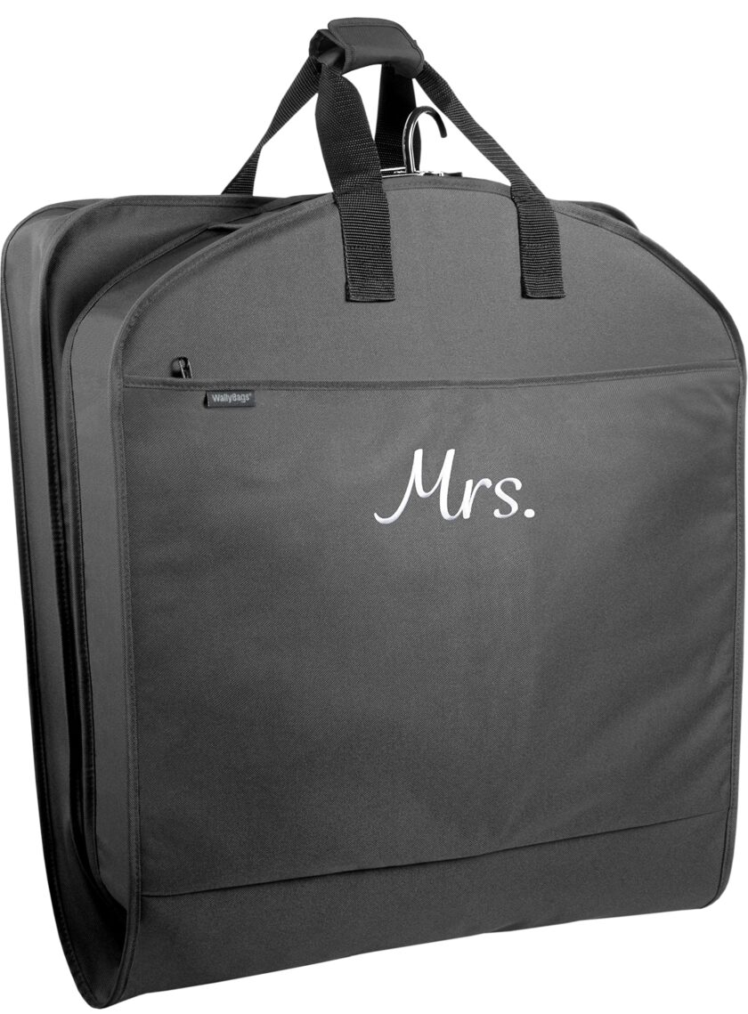 WallyBags Garment Bag Travel Bridal Embroidery