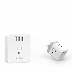 TROND Electrical Outlet Splitter USB Wall Charger