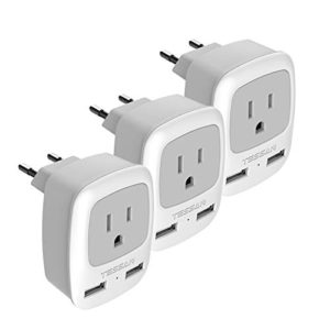 TESSAN International Travel Power Adaptor 2 USB