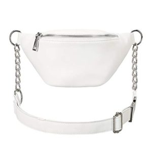 Fashion RFID Leather Waist Fanny Pack Chest Bag