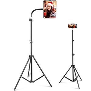 Ubeesize 80” Adjustable Cell Tripod Stand with 2 in 1 Holder