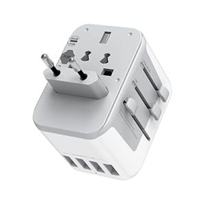 International Travel Adapter with 4 USB Outlets