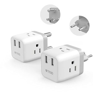 European to US Travel Plug Adapter