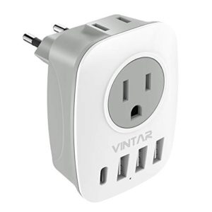 VINTAR International Power Adaptor with 1 USB C