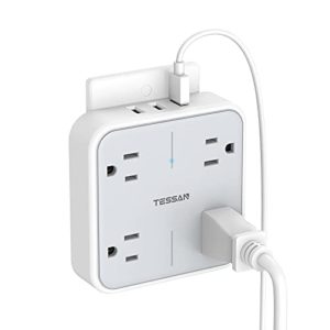 Multi Plug Outlet Extender with USB
