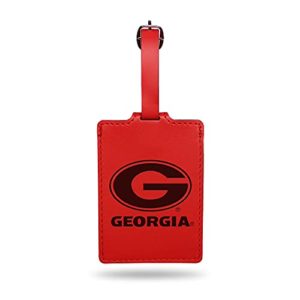 Georgia Bulldogs Team Color Laser Engraved Luggage Tag