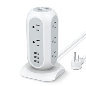 TESSAN Surge Protector Power Strip Tower