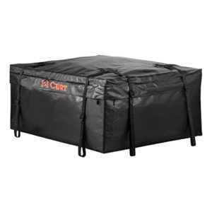 Durably Designed Black Vinyl Cargo Bag for All-Weather Roof Basket Storage