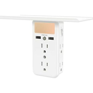 VINTAR Outlet Shelf-Wall Outlet Extender with Built-in Shelf