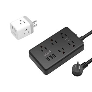 Widely-Spaced Outlet Extender Bundle with Surge Protector