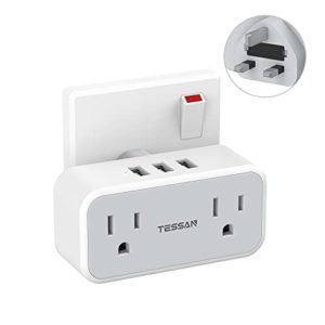 US to UK Plug Adapter USB Charger